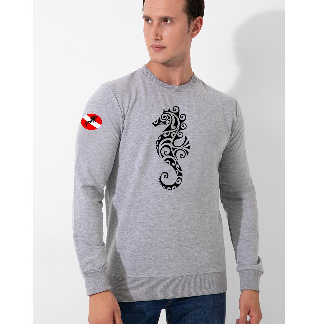 FFMİSTANBUL%20DIVER%20DENİZATI%20BASKILI%20GRİ%20SWEATSHIRT