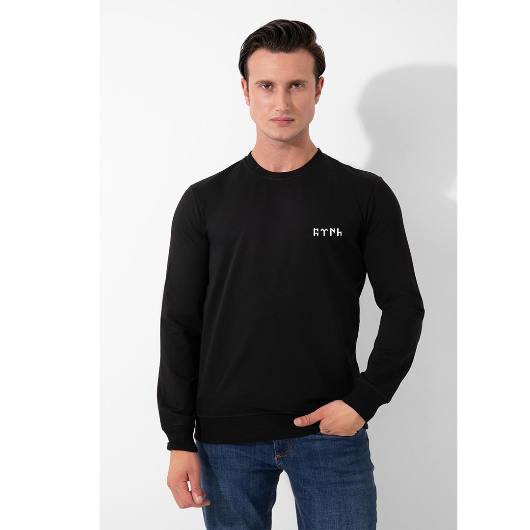 FFMİSTANBUL%202%20İPLİK%20BOZKURT%20BASKILI%20SİYAH%20SWEATSHIRT