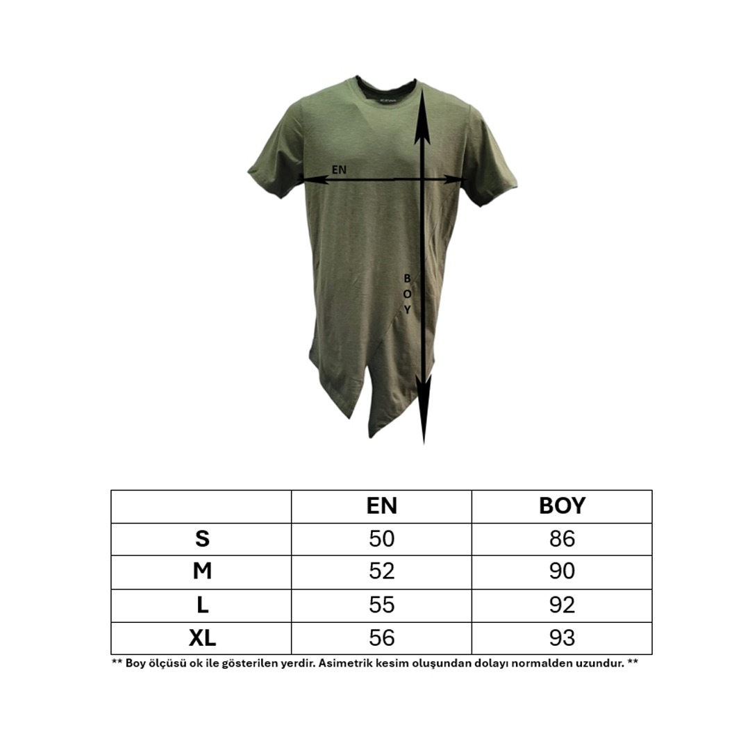 FFMİSTANBUL%20KİRLİ%20YAKA%20ASİMETRİK%20YEŞİL%20T-SHIRT