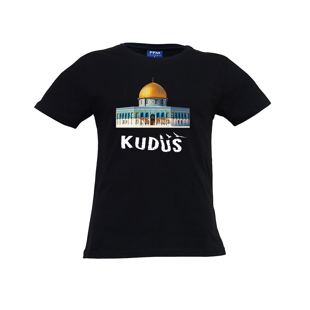 FFMİSTANBUL%20KUDÜS%20YAZILI%20%20BASKILI%20SİYAH%20T-SHIRT