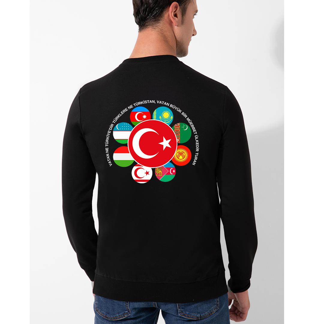 FFMİSTANBUL%2011%20BAYRAKLI%202%20İPLİK%20SİYAH%20SWEARTSHIRT