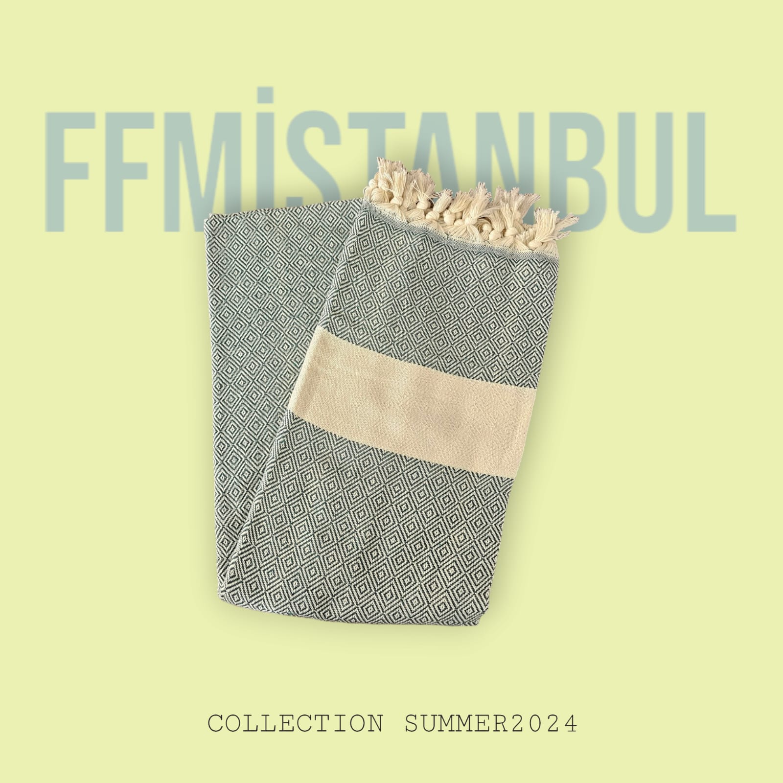 FFM%20İSTANBUL%20YEŞİL%20ELMAS%20DESENLİ%20PEŞTEMAL