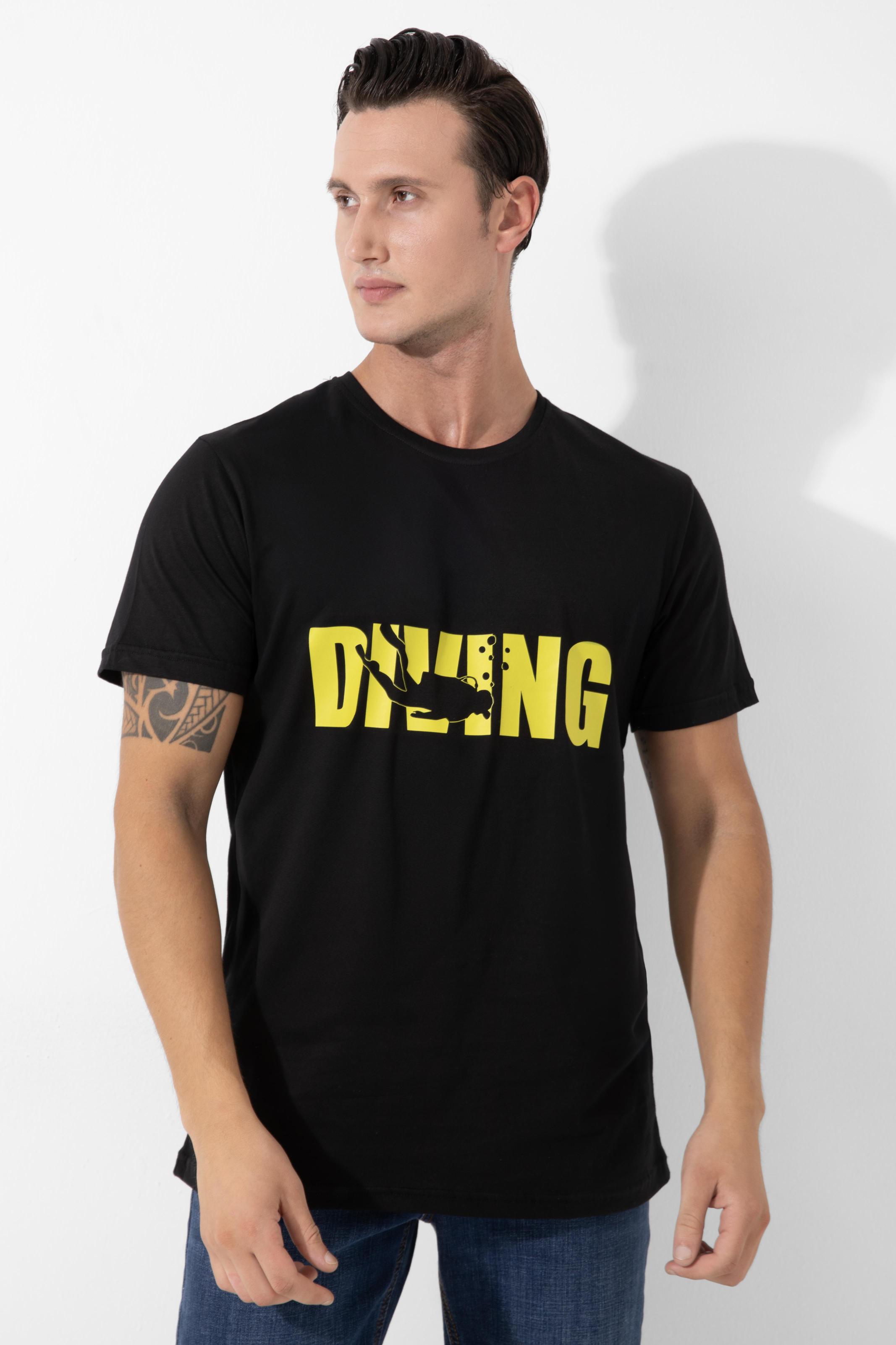 FFM%20İSTANBUL%20SİYAH%20DIVING%20BASKILI%20BASIC%20T-SHIRT