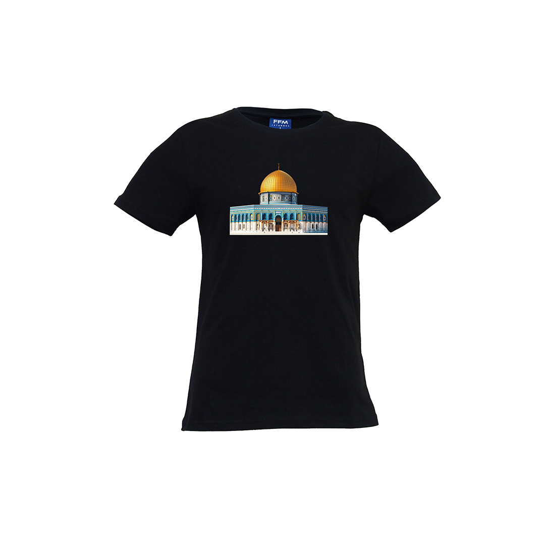 FFMİSTANBUL%20KUDÜS%20BASKILI%20SİYAH%20T-SHIRT%20