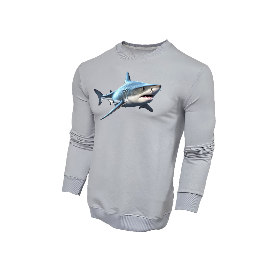 FFMİSTANBUL%20DIVER%20RENKLİ%20KÖPEKBALIĞI%20BASKILI%20GRİ%20SWEATSHIRT