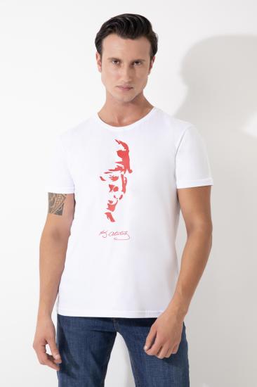 FFM İSTANBUL ATATÜRK BASKILI BEYAZ T-SHIRT