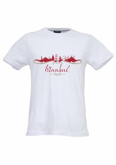 FFM İSTANBUL  BASKILI İSTANBUL   BASIC T-SHIRT (FFMİBB)