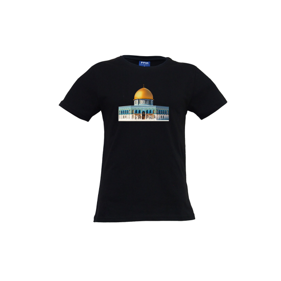 FFMİSTANBUL KUDÜS BASKILI SİYAH T-SHIRT 