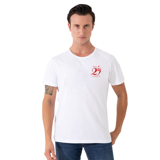 FFMİSTANBUL 29 EKİM BASKILI BEYAZ TSHIRT