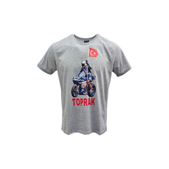 FFMİSTANBUL TOPRAK RAZGATLIOĞLU BASKILI GRİ T-SHIRT