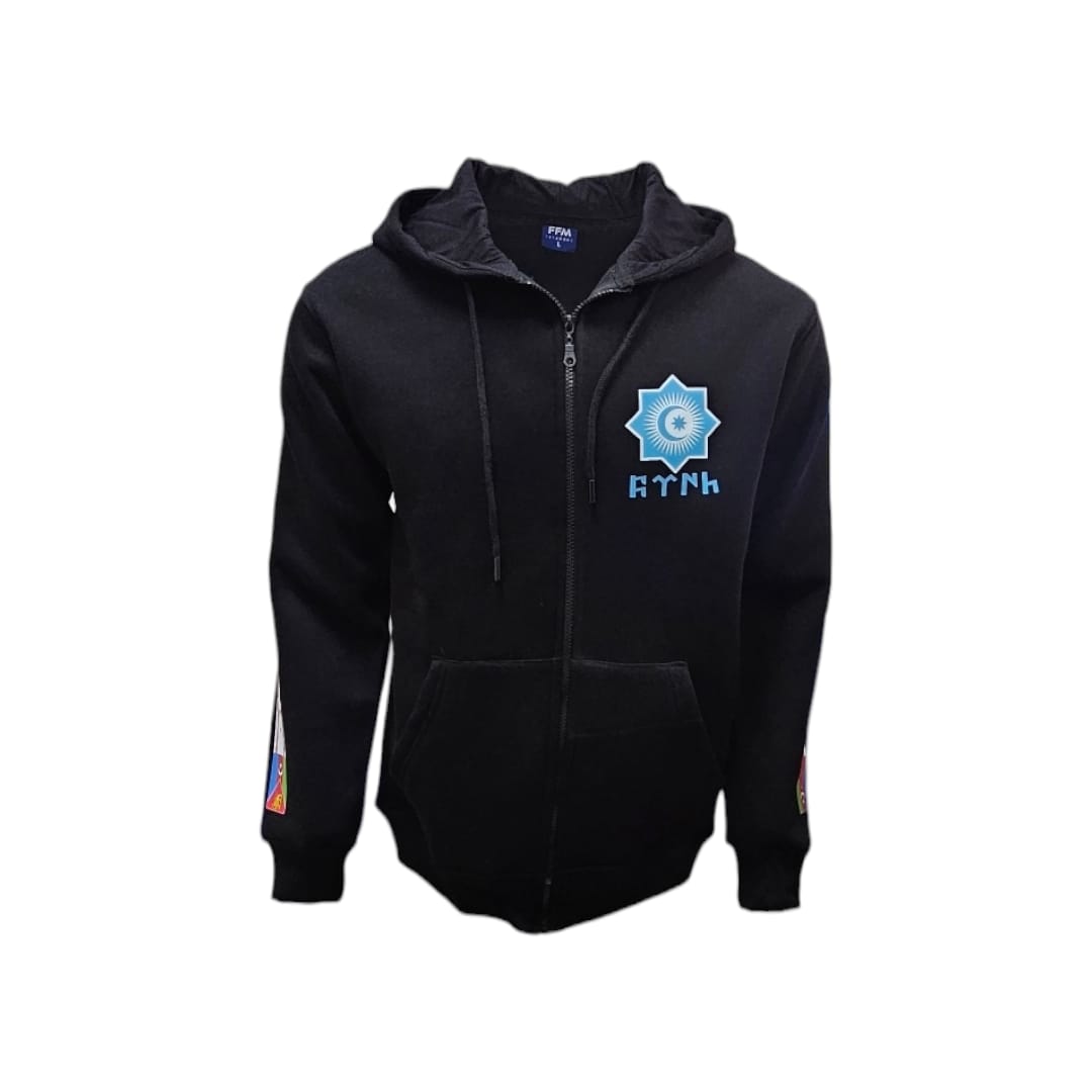 FFMİSTANBUL%20TURAN%20KOLLU%20BASKILI%203%20İPLİK%20FERMUARLI%20KAPŞONLU%20SWEATSHIRT